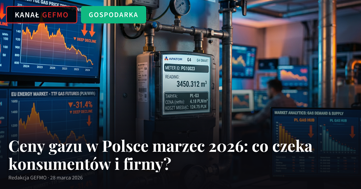 Ceny gazu w Polsce marzec 2026: co czeka konsumentów i firmy?