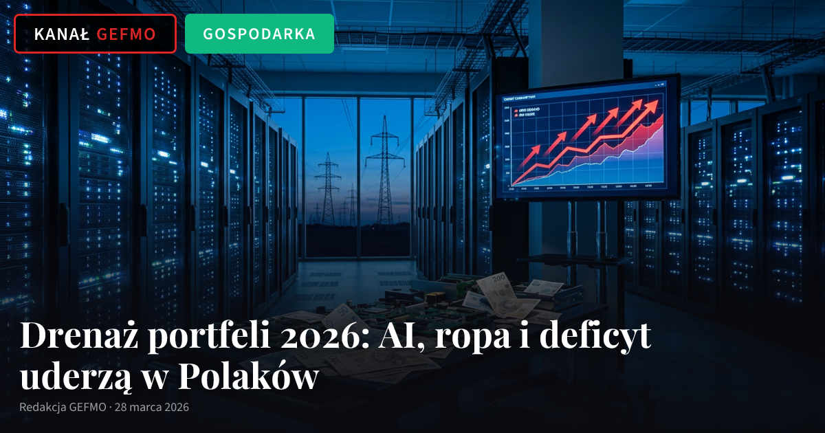 Drenaż portfeli 2026: AI, ropa i deficyt uderzą w Polaków