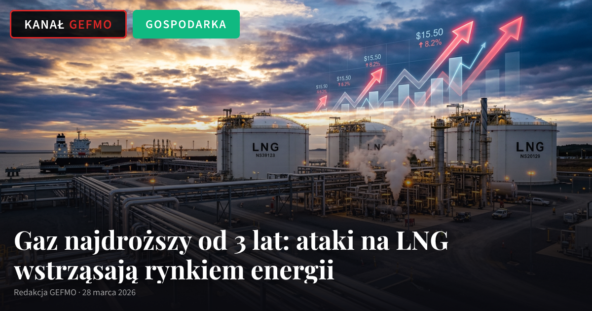 Gaz najdroższy od 3 lat: ataki na LNG wstrząsają rynkiem energii