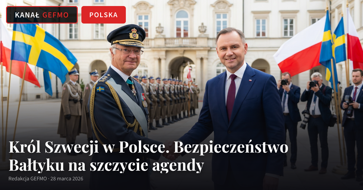 Król Szwecji w Polsce. Bezpieczeństwo Bałtyku na szczycie agendy