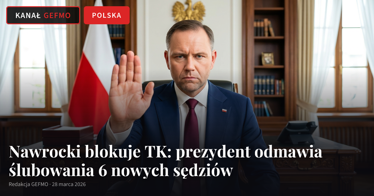 Nawrocki blokuje TK: prezydent odmawia ślubowania 6 nowych sędziów