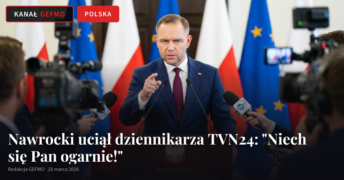 Nawrocki uciął dziennikarza TVN24: "Niech się Pan ogarnie!"